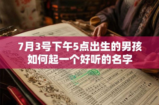 7月3号下午5点出生的男孩如何起一个好听的名字 7月3号下午5点出生的男孩如何起一个好听的名字
