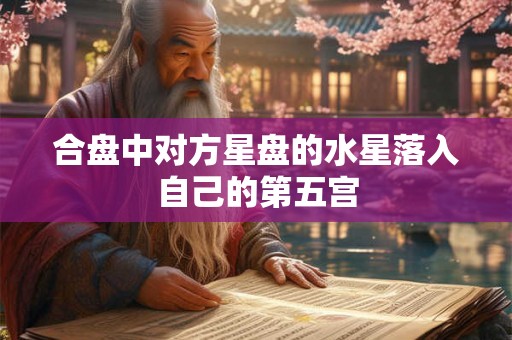 合盘中对方星盘的水星落入自己的第五宫