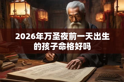 2026年万圣夜前一天出生的孩子命格好吗