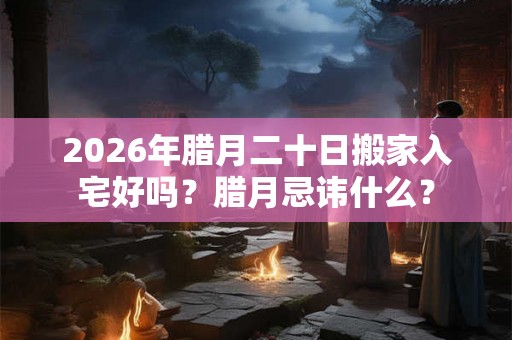 2026年腊月二十日搬家入宅好吗？腊月忌讳什么？