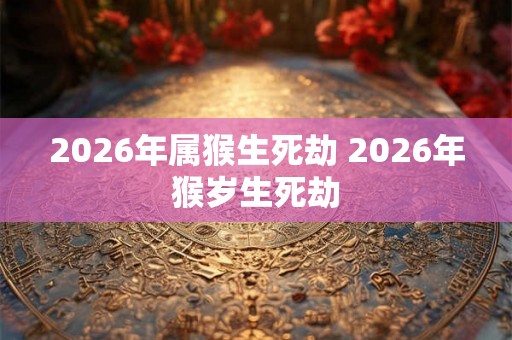 2026年属猴生死劫 2026年猴岁生死劫