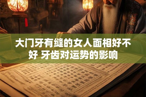 大门牙有缝的女人面相好不好 牙齿对运势的影响