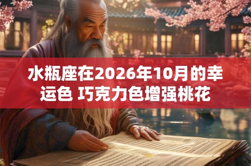 水瓶座在2026年10月的幸运色 巧克力色增强桃花