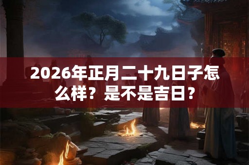 2026年正月二十九日子怎么样？是不是吉日？