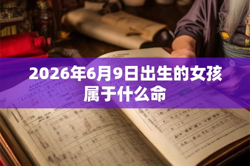 2026年6月9日出生的女孩属于什么命