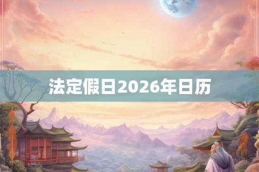 法定假日2026年日历