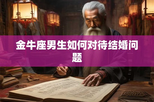 金牛座男生如何对待结婚问题