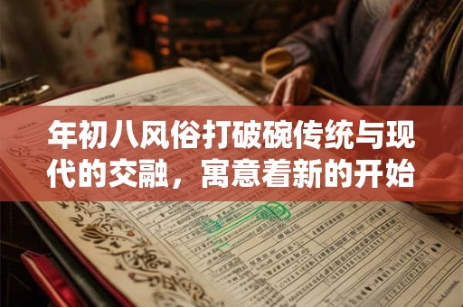 年初八风俗打破碗传统与现代的交融，寓意着新的开始