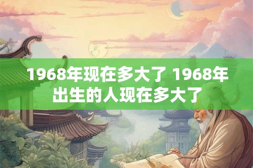 1968年现在多大了 1968年出生的人现在多大了