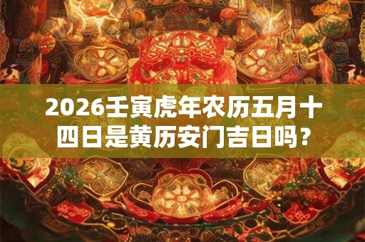 2026壬寅虎年农历五月十四日是黄历安门吉日吗？