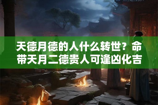 天德月德的人什么转世？命带天月二德贵人可逢凶化吉