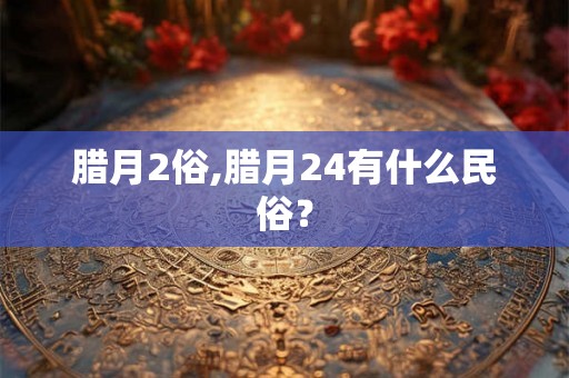 腊月2俗,腊月24有什么民俗？