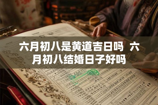 六月初八是黄道吉日吗 六月初八结婚日子好吗 六月初八是黄道吉日吗 六月初八结婚日子好吗