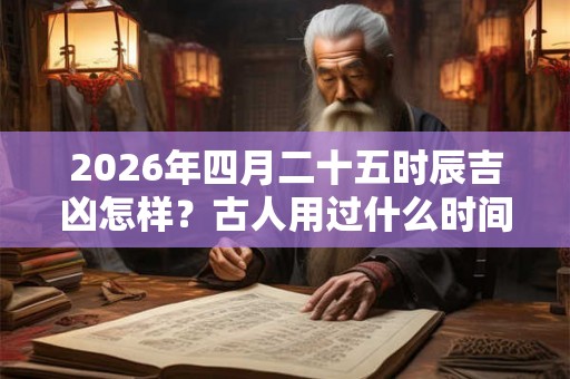 2026年四月二十五时辰吉凶怎样?古人用过什么时间制度? 2026年四月二十五时辰吉凶怎样?古人用过什么时间制度?