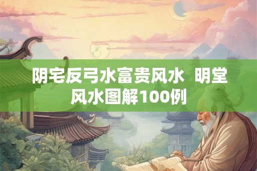 阴宅反弓水富贵风水  明堂风水图解100例