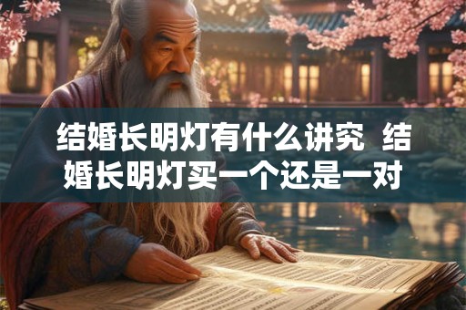 结婚长明灯有什么讲究  结婚长明灯买一个还是一对