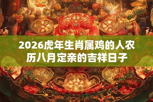 2026虎年生肖属鸡的人农历八月定亲的吉祥日子