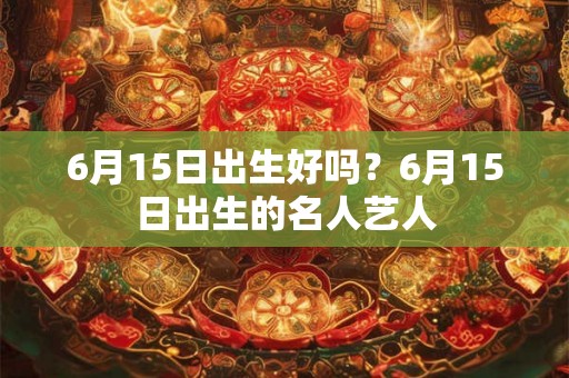 6月15日出生好吗？6月15日出生的名人艺人