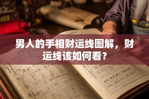 男人的手相财运线图解，财运线该如何看？