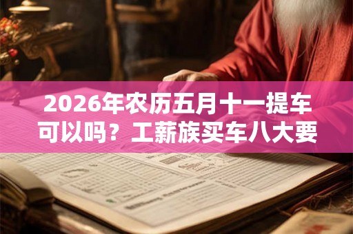 2026年农历五月十一提车可以吗？工薪族买车八大要诀