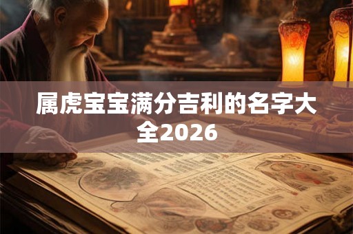 属虎宝宝满分吉利的名字大全2026