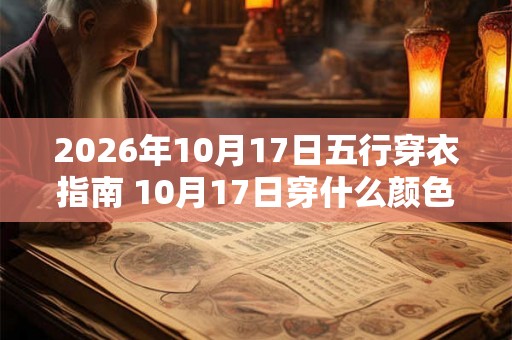 2026年10月17日五行穿衣指南 10月17日穿什么颜色衣服