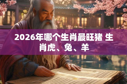 2026年哪个生肖最旺猪 生肖虎、兔、羊 2026年哪个生肖最旺猪 生肖虎、兔、羊