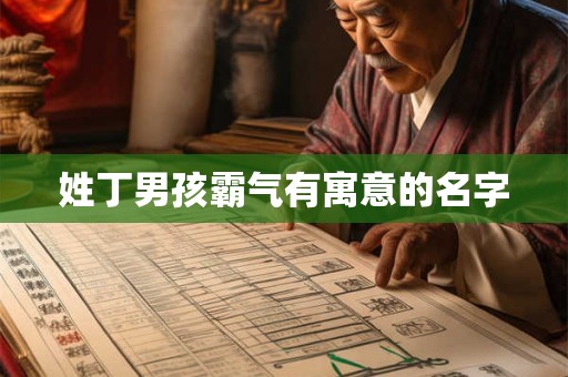 姓丁男孩霸气有寓意的名字