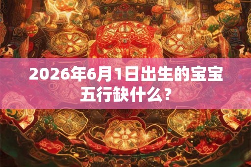 2026年6月1日出生的宝宝五行缺什么？
