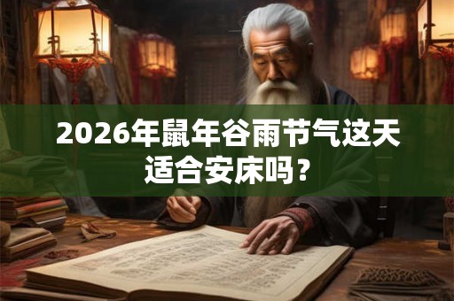 2026年鼠年谷雨节气这天适合安床吗? 2026年鼠年谷雨节气这天适合安床吗?