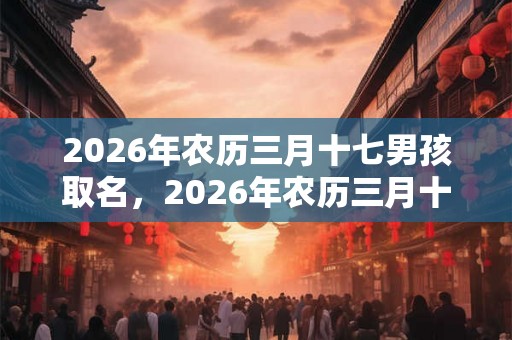 2026年农历三月十七男孩取名，2026年农历三月十七出生好吗？