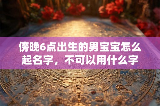 傍晚6点出生的男宝宝怎么起名字，不可以用什么字