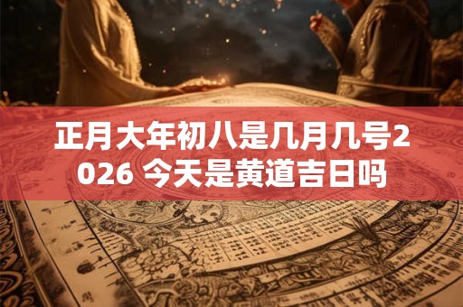 正月大年初八是几月几号2026 今天是黄道吉日吗 正月大年初八是几月几号2026 今天是黄道吉日吗