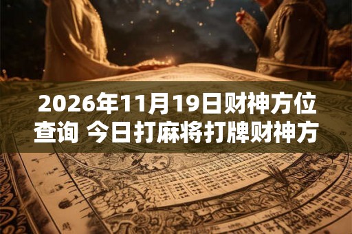 2026年11月19日财神方位查询 今日打麻将打牌财神方位