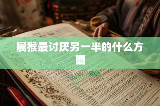 属猴最讨厌另一半的什么方面 属猴最讨厌另一半的什么方面