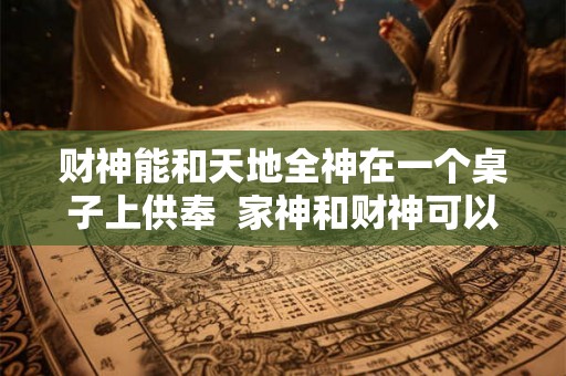 财神能和天地全神在一个桌子上供奉  家神和财神可以一起供奉吗