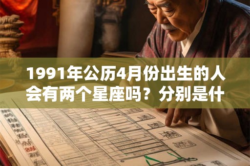 1991年公历4月份出生的人会有两个星座吗？分别是什么？