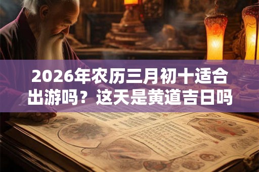 2026年农历三月初十适合出游吗？这天是黄道吉日吗？