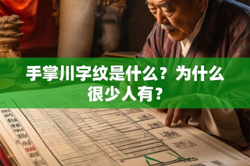 手掌川字纹是什么？为什么很少人有？