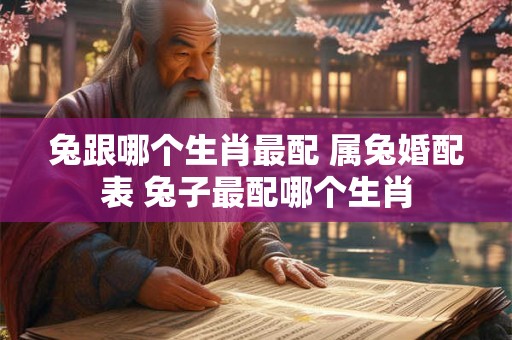 兔跟哪个生肖最配 属兔婚配表 兔子最配哪个生肖
