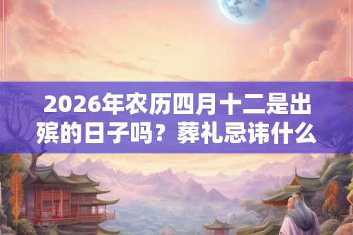 2026年农历四月十二是出殡的日子吗?葬礼忌讳什么? 2026年农历四月十二是出殡的日子吗?葬礼忌讳什么?