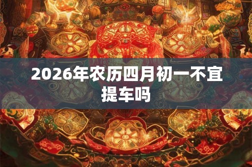 2026年农历四月初一不宜提车吗