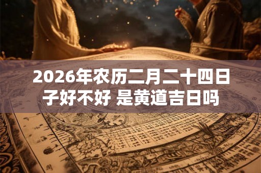 2026年农历二月二十四日子好不好 是黄道吉日吗