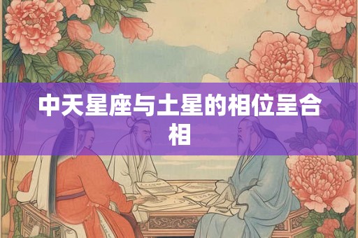 中天星座与土星的相位呈合相