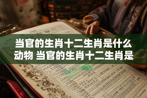 当官的生肖十二生肖是什么动物 当官的生肖十二生肖是什么动物图片