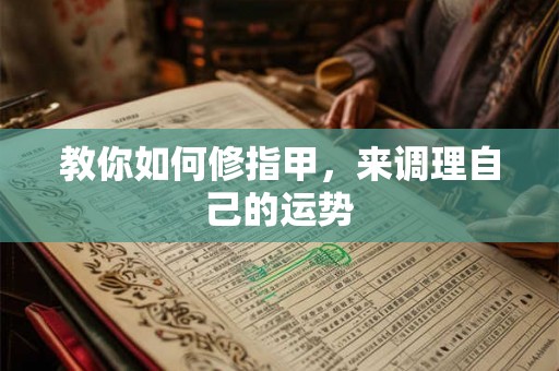 教你如何修指甲，来调理自己的运势