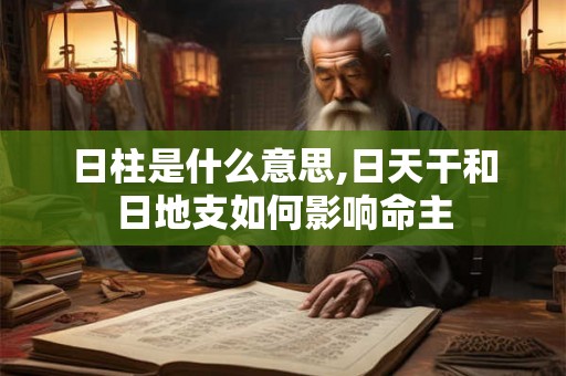 日柱是什么意思,日天干和日地支如何影响命主