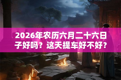 2026年农历六月二十六日子好吗？这天提车好不好？