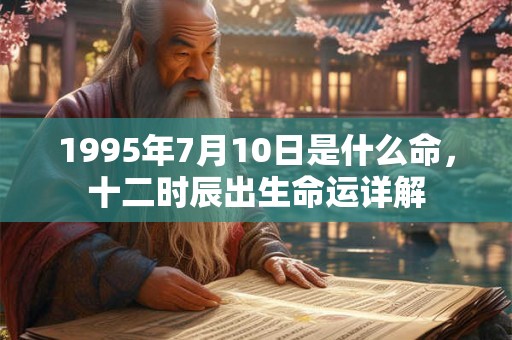 1995年7月10日是什么命，十二时辰出生命运详解