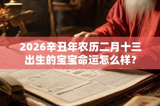 2026辛丑年农历二月十三出生的宝宝命运怎么样？